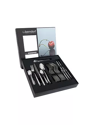 BERNDORF | Set di posate da 30 pezzi WINNIPEG Nicro® lucidato sabbiato | 